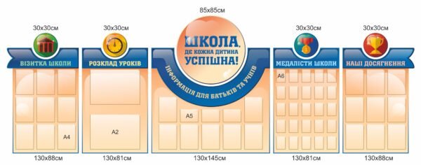 Комплект стендів для оформлення фойє