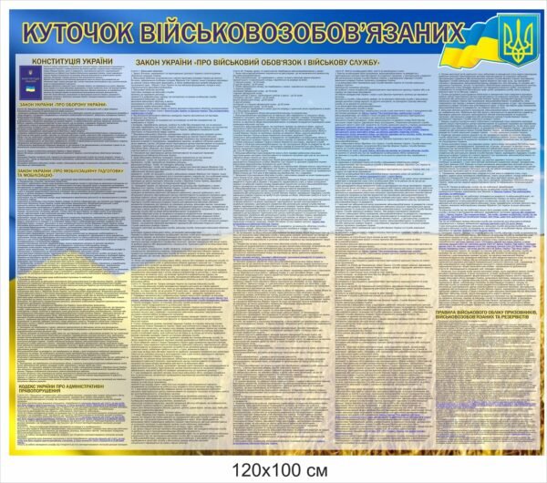 Стенд “Куточок військовозобов’язаних”