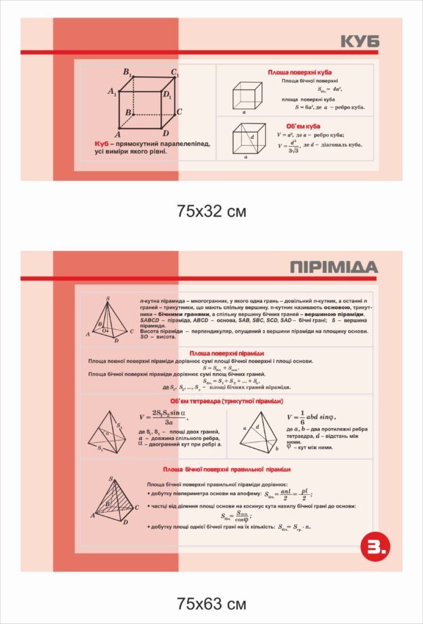 Стенд “Куб та піраміда”