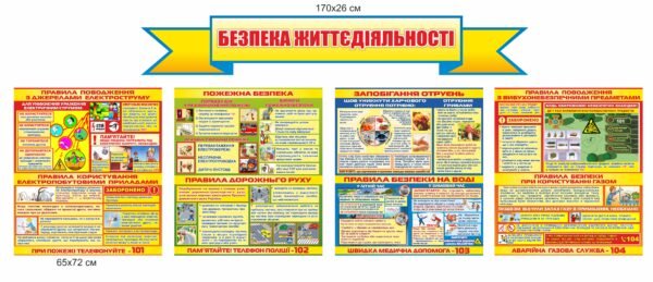 Комплект стендів “Безпека життєдіяльності”