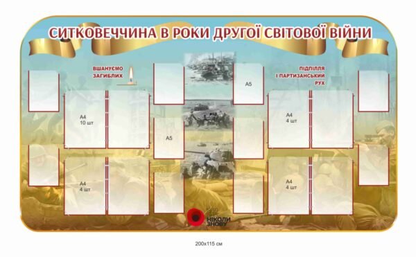 Стенд “Ситковеччина в роки другої світової війни”