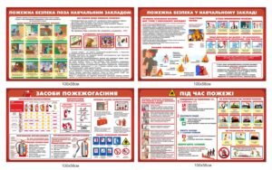 Стенд “Пожежна безпека у навчальному закладі та поза ним, засоби пожежогасіння”