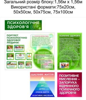 Комплект стендів “Психологічне здоров’я”