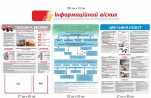 Комплект стендів з безпеки “Інформаційний вісник”