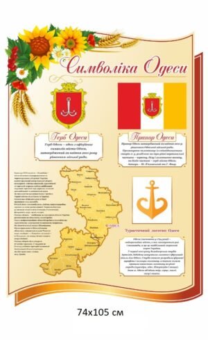 Стенд “Символіка Одеси. Герб Одеси. Прапор Одеси”