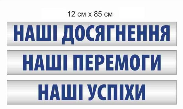 Стенд-стрічка “Наші досягнення. Наші перемоги. Наші успіхи”