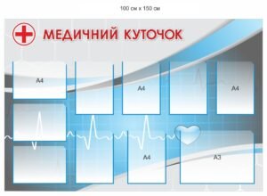 Стенд “Медичний куточок” для кабінету основи здоров’я