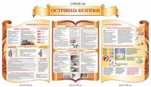 Стенд “Острівець безпеки. Цивільний захист. Стихійні лиха”