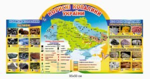 Стенд з географії “Корисні копалини України”