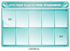 Стенд з атестації педагогічних працівників