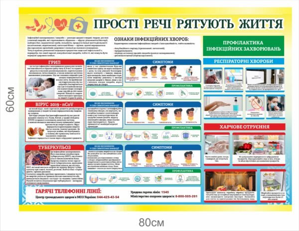 Стенд “Ознаки та профілактика інфекційних захворювань”