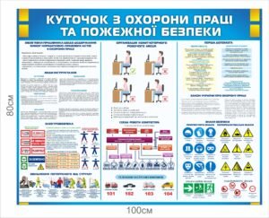 Куточок з охорони праці і пожежної безпеки