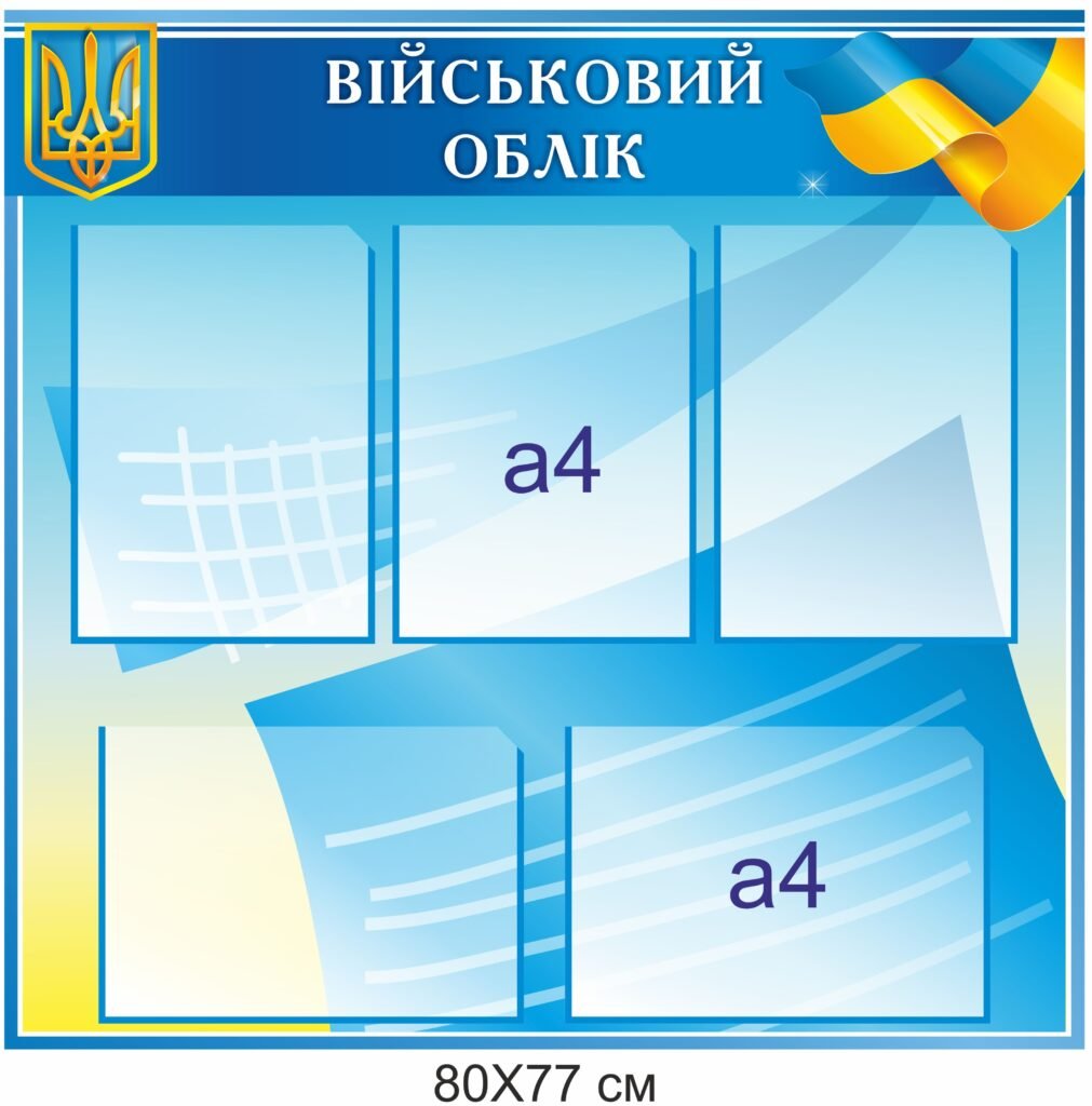 Інформаційний стенд "Ведення військового обліку"