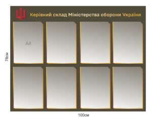 Стенд “Керівний склад Міністерства оборони України”